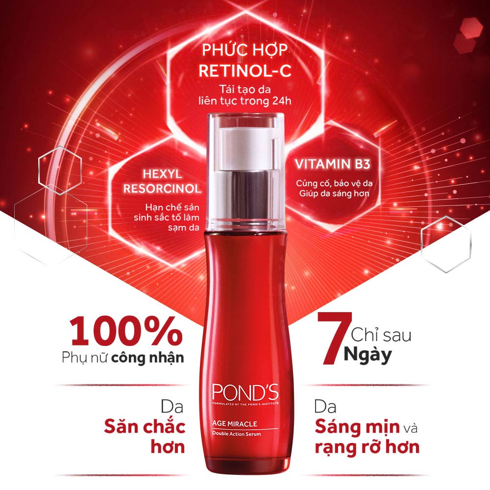 Tinh Chất Pond's Age Miracle Double Action Serum 30ml