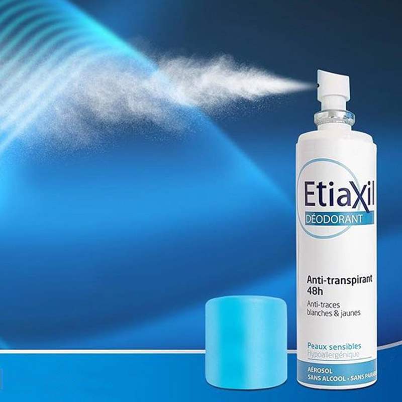 Xịt Phun Sương Khử Mùi EtiaXil Deodorant Anti-Transpirant 48h Aerosol Armpit 150ml